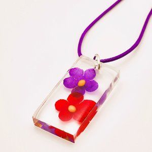 2/$40 SALE Beautiful Handmade Floral Necklace - Casual & Unique